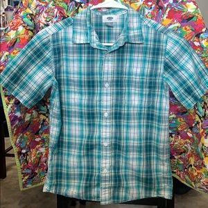 Boys Old Navy Button-down short sleeve shirt L